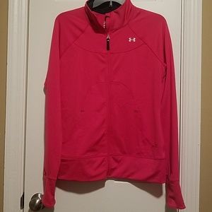 Under Armour M Pink Zip Up Jacket